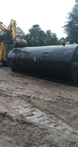 20000 gallon Direct fired A.C. tanks, skid mounted, light coking w/scavenger coils (2 available) - Image 1