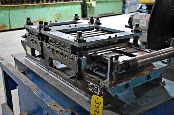 12" Ardcor, 16-roll, stock straightener, idler rolls, 2 entry pinch rolls, 1977 - Image 3