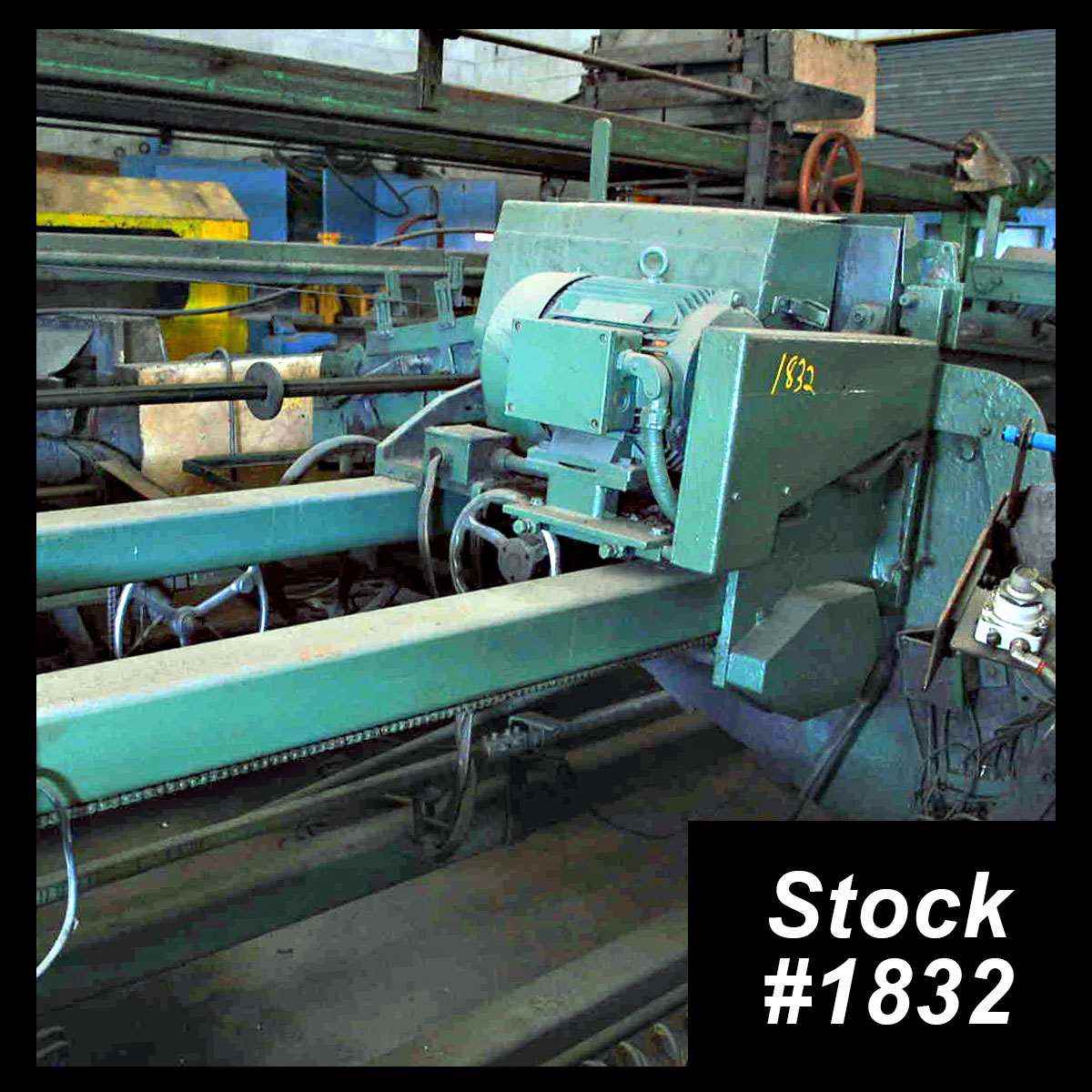 Burrmaster #1, brush deburring machine, 3" tube diameter, 120" tube length, 2.4" bar diameter, 18" brush - Image 1