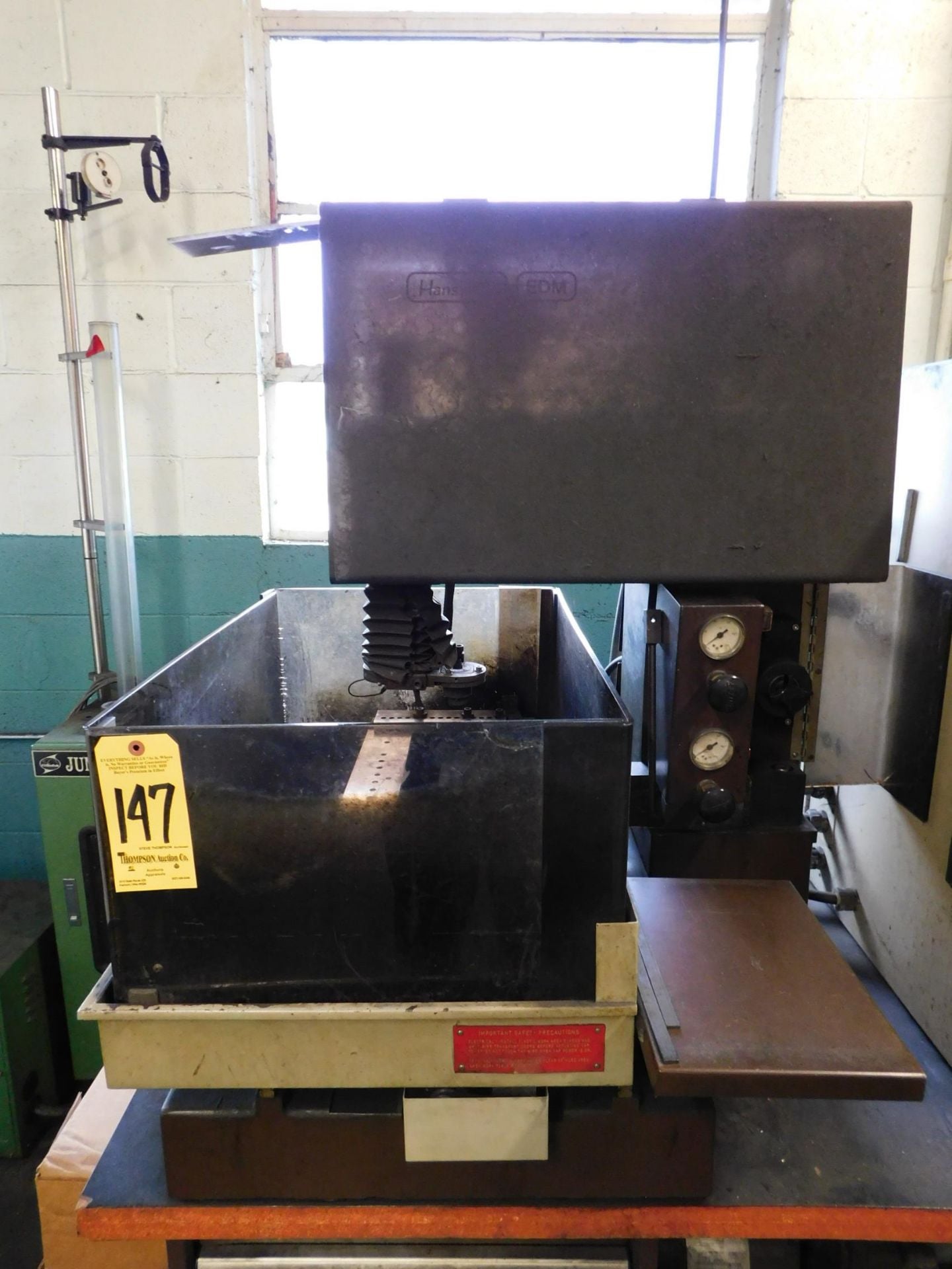 Hansvedt / Hardinge #DS-2, CNC wire Electrical Discharge Machine, 6.5" X, 10.5" Y, 6" Z, 2.75" diameter pinch - Image 3