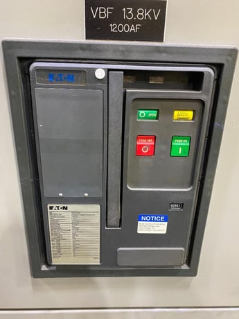 2500 HP, Dynomometer motor test stand AC/DC, Eaton high voltage output circuit breaker, 1200 amp capacity - Image 7