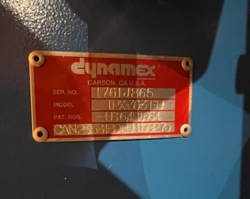 Dynamex #TPX-36-3-EU, driven tape payoff machine, 2 pad positions, 2014 - Image 10