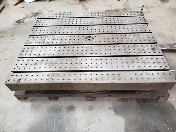 48" x 60" Giddings & Lewis, air lift rotary table - Image 1