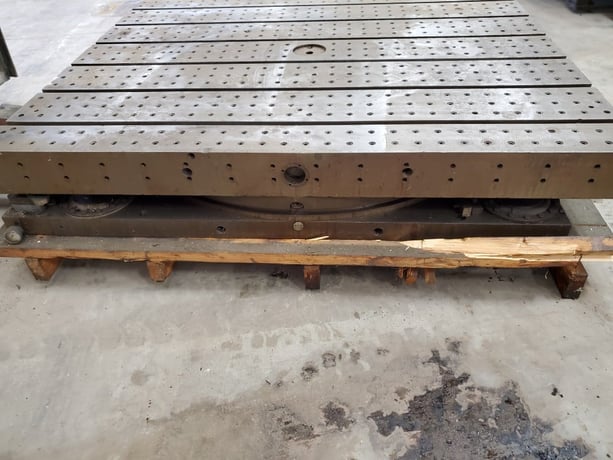 48" x 60" Giddings & Lewis, air lift rotary table - Image 9