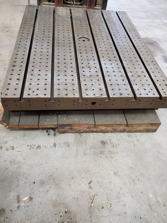 48" x 60" Giddings & Lewis, air lift rotary table - Image 10