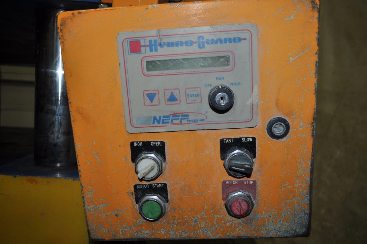 42.4 Ton, Neff #H-40-15M, 12" stroke, 24" daylight, 60" x 60" bed, 4" cylinder diameter, palm buttons - Image 9
