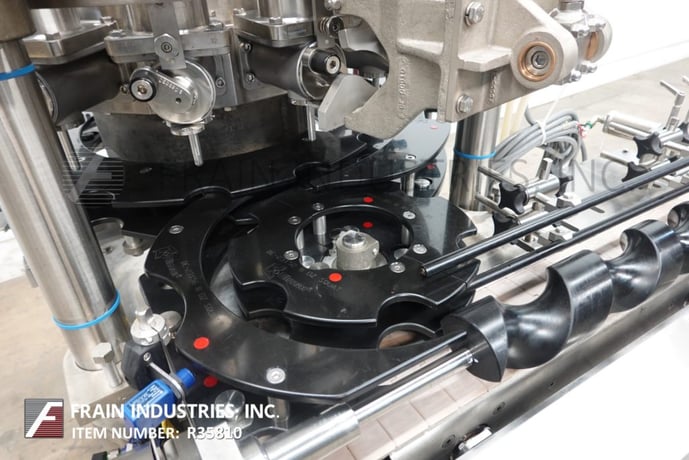 Elmar #RPE-514I LH, automatic, 14 head rotary piston filler rated from 50-300 containers per minute, worm - Image 2