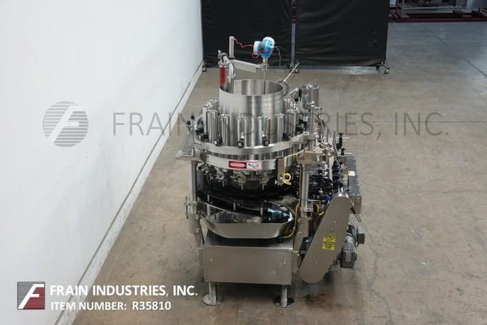 Elmar #RPE-514I LH, automatic, 14 head rotary piston filler rated from 50-300 containers per minute, worm - Image 4