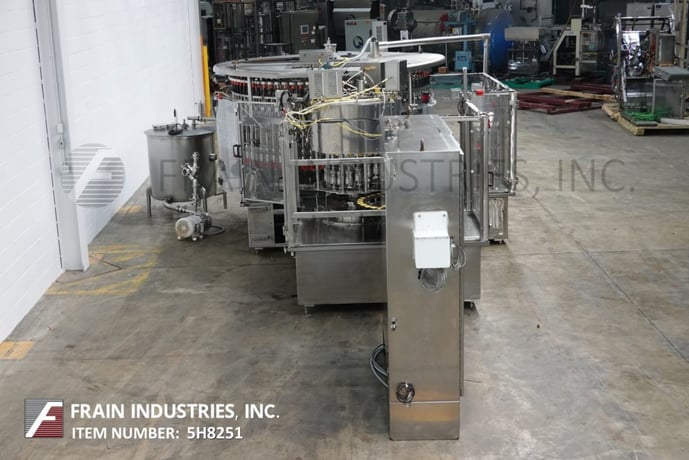 U S Bottlers #PFG-80/RC20-25, Stainless Steel, 80 head rotary pressure gravity filler and 20 head rotary - Image 4