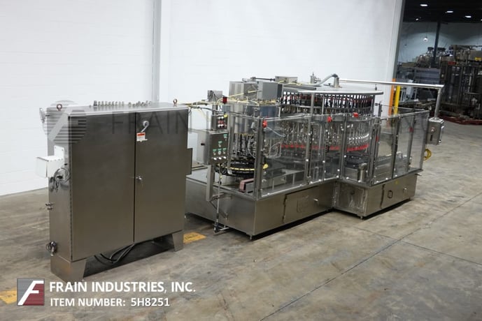 U S Bottlers #PFG-80/RC20-25, Stainless Steel, 80 head rotary pressure gravity filler and 20 head rotary - Image 5