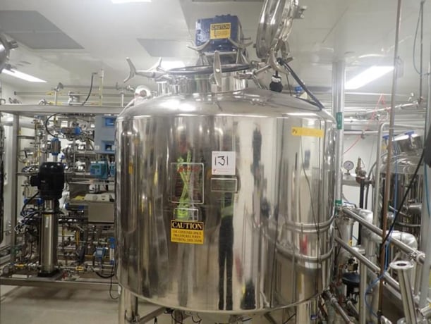 200 gallon Falco Stainless Steel Equipment #CRN-K5196-5, Stainless Steel jacketed process reactor tank, 55" - Image 1