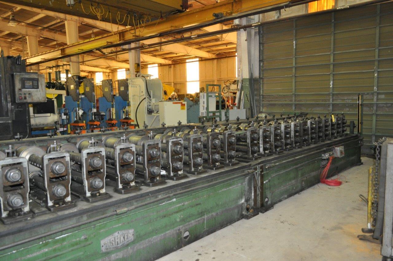 24 Stand, Tishken #24-HWS, 3" spindle diameter, 36" roll space, 40 HP, 14" horizontal centers, 1986 - Image 7
