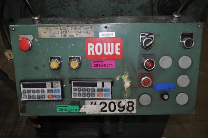 30" x .065" Rowe #B-30, 7-roll, entry & exit pinch roll w/ air lift, cascade rolls - Image 4
