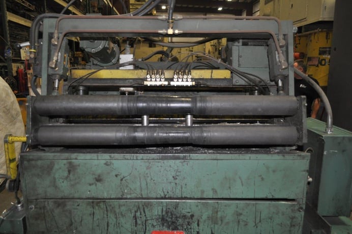 30" x .065" Rowe #B-30, 7-roll, entry & exit pinch roll w/ air lift, cascade rolls - Image 5