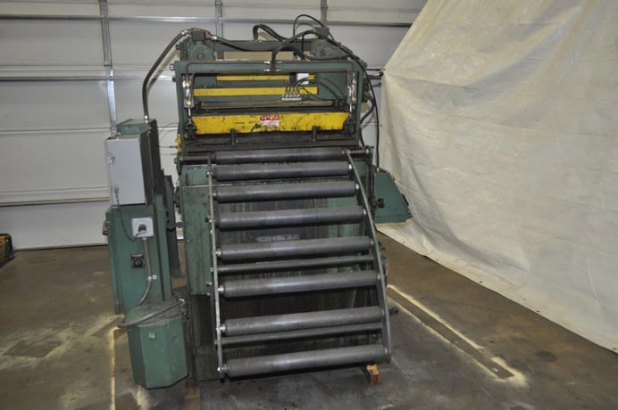 30" x .065" Rowe #B-30, 7-roll, entry & exit pinch roll w/ air lift, cascade rolls - Image 7