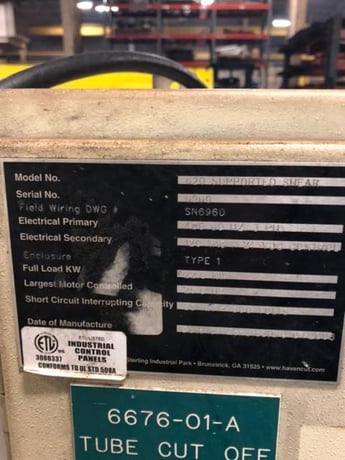 2" Haven #620-Klean-Cut, cutoff tube, Allen Bradley Control, exit conveyor - Image 8