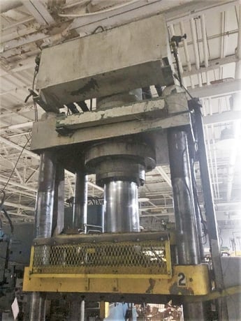 220 Ton, Rodgers, transfer compression molding press, 18 -24" stroke, 48" DL, 58" x36" bed, 1981 - Image 2