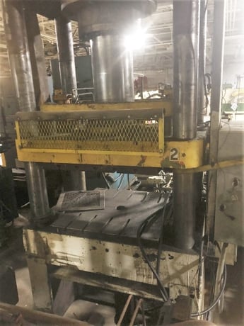 220 Ton, Rodgers, transfer compression molding press, 18 -24" stroke, 48" DL, 58" x36" bed, 1981 - Image 3