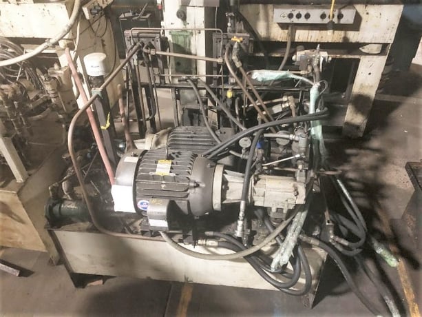 220 Ton, Rodgers, transfer compression molding press, 18 -24" stroke, 48" DL, 58" x36" bed, 1981 - Image 5