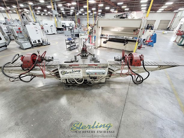 17.5 Ton, Hufford #A-10, stretch wrap forming machine, 30" x65" tbl., tooling - Image 2
