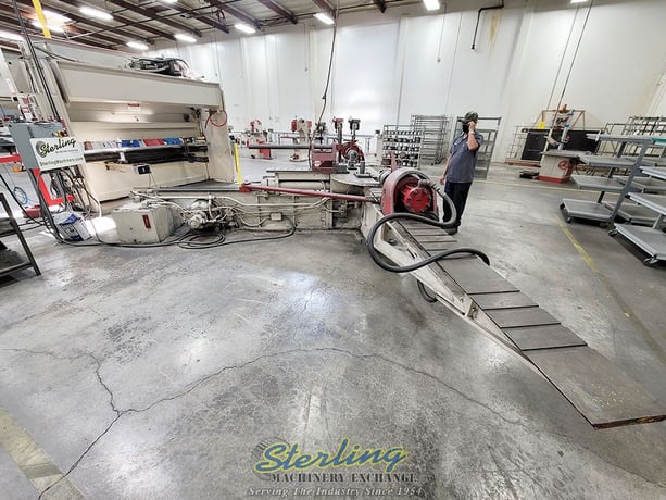 17.5 Ton, Hufford #A-10, stretch wrap forming machine, 30" x65" tbl., tooling - Image 4