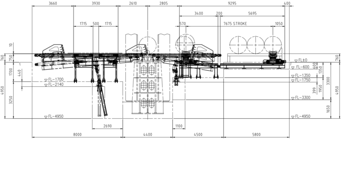 10000 Ton, German built pipe hydra-cladding/forming press for pipes up to 1524mm (60")diameter and up to - Image 4