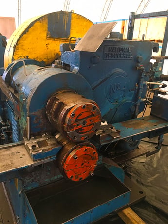National #4, 2-1/4" stock size, 10" roll diameter, 8-1/4" roll width, 20" rolled section length (2 available) - Image 3