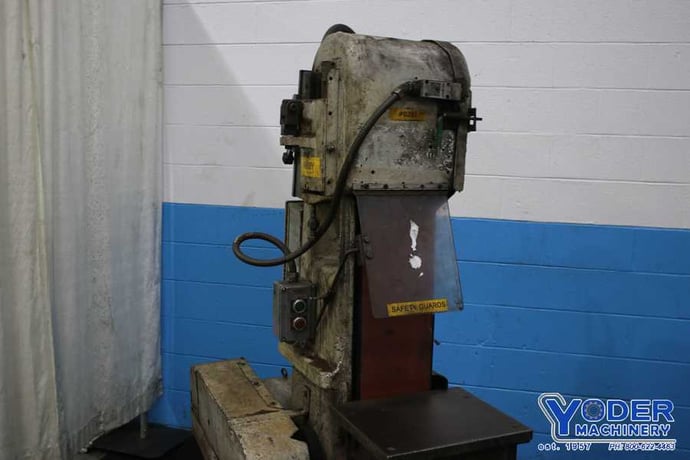 8" H.k. Porter #BG8, cable belt grinder, 107" length, 28" x13" table, 7-1/2 HP, #74615 - Image 4