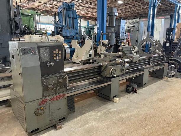 27" x 160" Romi #Supermaster, engine lathe, 17" swing over cross slide, inch/metric, 4-jaw 15.75" chuck, 1975 - Image 1