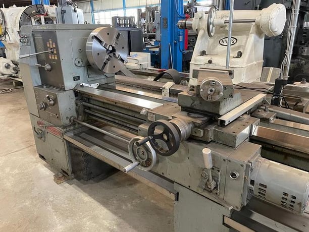 27" x 160" Romi #Supermaster, engine lathe, 17" swing over cross slide, inch/metric, 4-jaw 15.75" chuck, 1975 - Image 6
