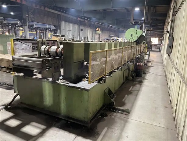 12 Stand, Bradbury #D3-30-12 Zee Purlin tooled, gear drive rollforming line,S43020 - Image 2