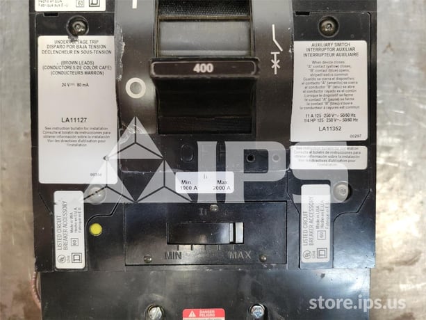Square D Lhl Mccb 24 Volts DC Uv, 1000-2000 Amps Instantaneous - Image 4