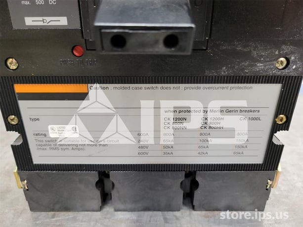 Square D Merlin Gerin Ck 800 Mccb With Standard Drawout Assembly - Image 4