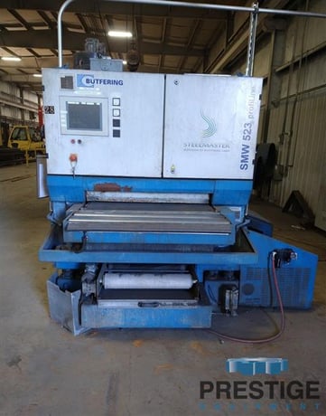37" Steelmaster Profiline #SMW523, abrasive head, 7-brush heads, PLC control, rebuilt, 2009, #31776 - Image 2
