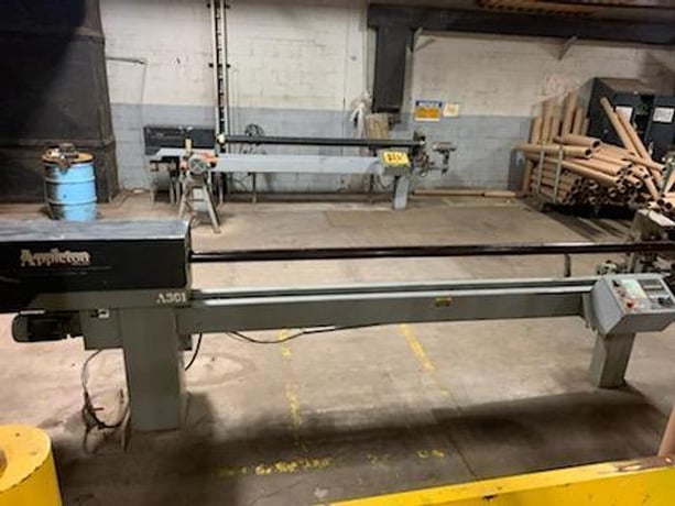 Appleton #A301, 128" automatic core cutter, 6" core, s/n 022400 - Image 4