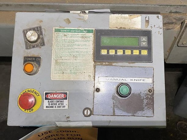 Appleton #A301, 128" automatic core cutter, 6" core, s/n 022400 - Image 8