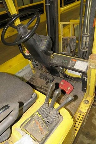 3500 lb. Hyster #S35XM, propane forklift, 2 stage mast, 42" forks, cushion tires - Image 6