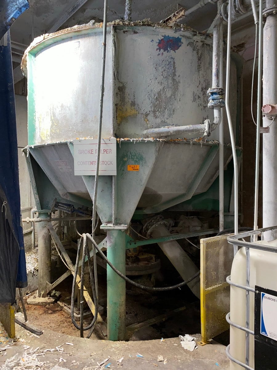 Voith, 16' x 10' finishing broke pulper, 75 HP drive, AB PanelView 1000 Control panel - Image 1