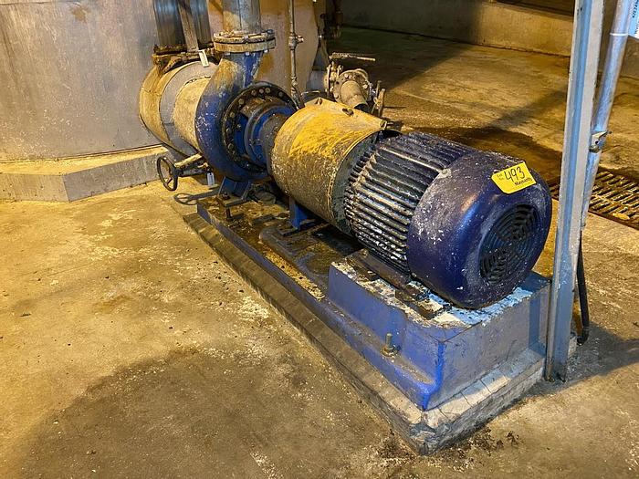 Goulds #3196, 6x8x13 pump with 25 HP 460 V. motor - Image 1