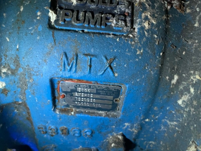 Goulds #3196MXT, Tertiary fine screen feed centrifugal pump, 2x3-13, 15 HP - Image 3