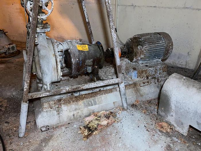 Goulds #3175S, Downflow bleach tower pump, 4x6-14, 20 HP motor - Image 1