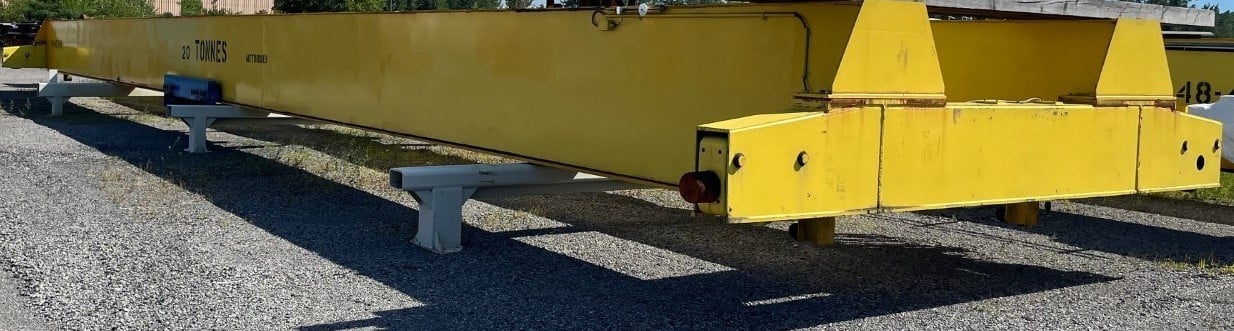 20 Ton, Pro-Action, 81' span, Demag under running hoist, wireless remote, 2 available #2052 - Image 2