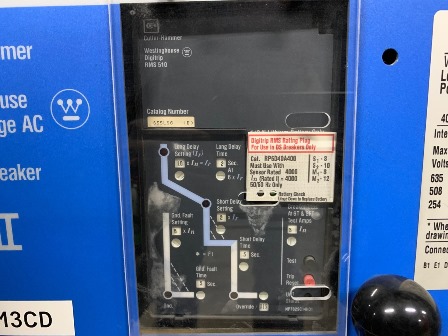 4000 Amps, Cutler-Hammer / W-HSE, DSII-840, electrically operated, drawout, LSG Air Circuit Breaker, 600 Volts - Image 3