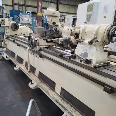 Lees-Bradner #SH-144, horizontal spline hobbing machine, 8" x144" cap., excellent, 1967 - Image 4
