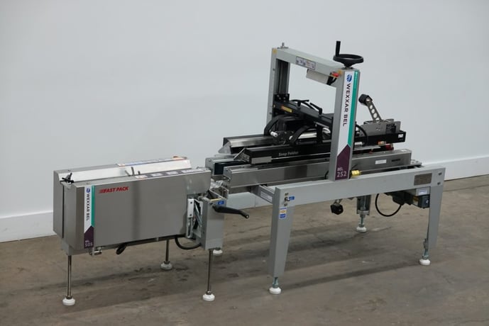 Wexxar / Belcor #505 / 252 uniform, semi automatic case erector / pack station with top and bottom case - Image 5