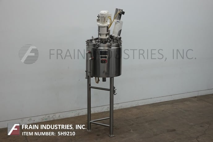 50 gallon Lee #50U75, 316 Stainless Steel jacketed and vacuum process tank, vessel dimensions: 30" diameter x - Image 1