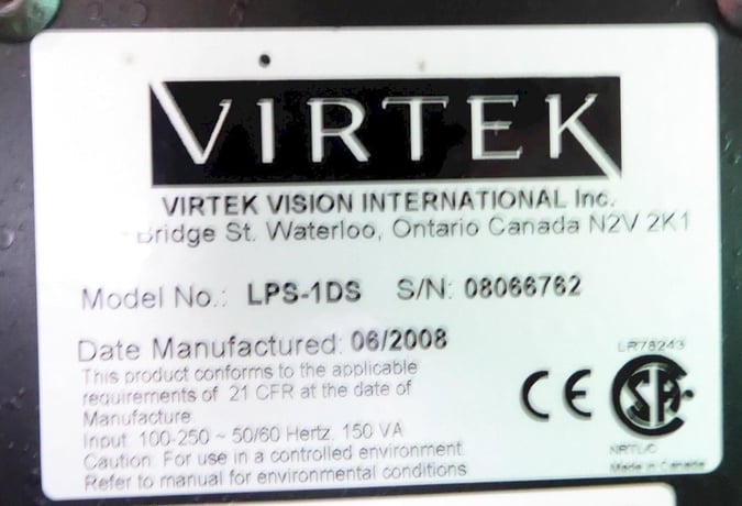 Virtek #LPS-1DS, laser inspection system, 48" x 48" scan zone, 2008 - Image 9