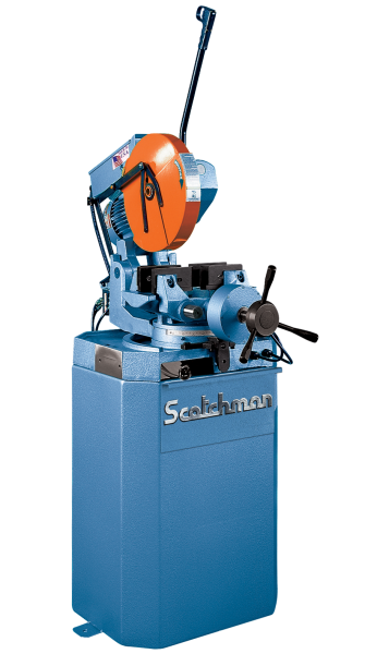 14" Scotchman #CPO-350-VS/PK, miter, variable speed, 2" solid, 4" tube, air vise, 5 HP - Image 1