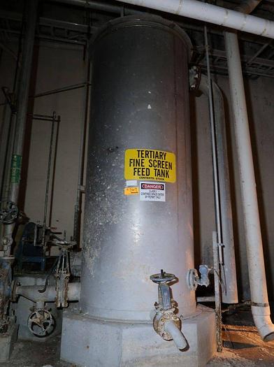 940 gallon Apache, Stainless Steel tank, 4' diameter x 10' high, 2 HP agitator - Image 1