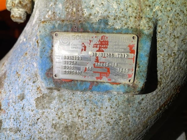 Goulds #3175M, 316 Stainless Steel pump, 10x12-18, 75 HP motor - Image 6